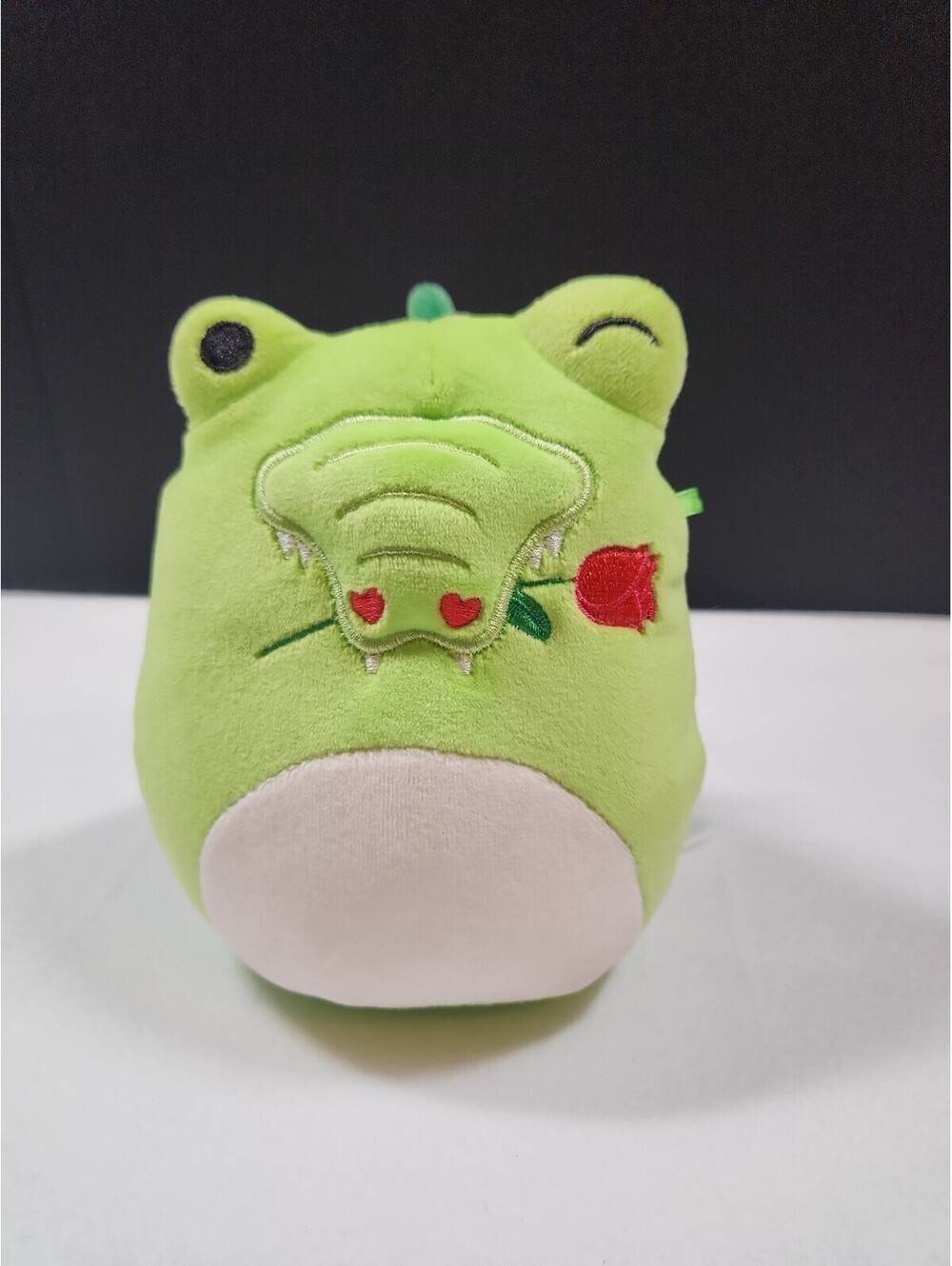 Squishmallows 5 Inch Arthur the Alligator with Rose
